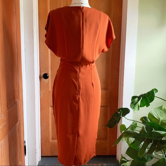 ASOS front twist midi wrap dress - Picture 5 of 13